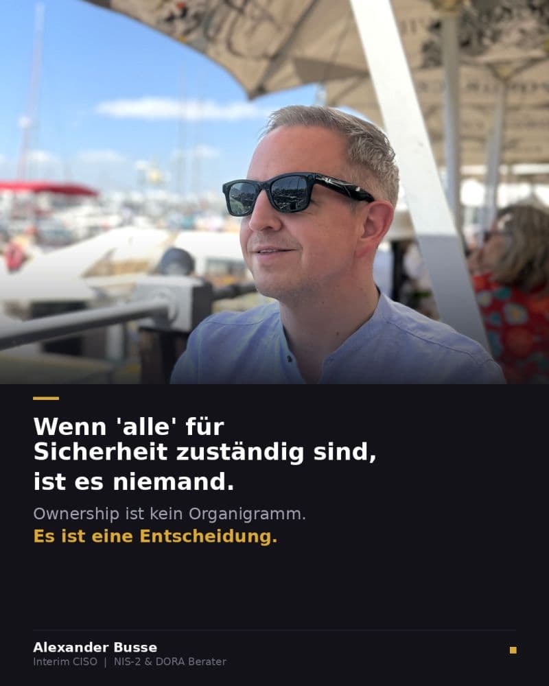 NIS-2 Ownership: Warum 'eigentlich die IT' der Anfang vom Scheitern ist